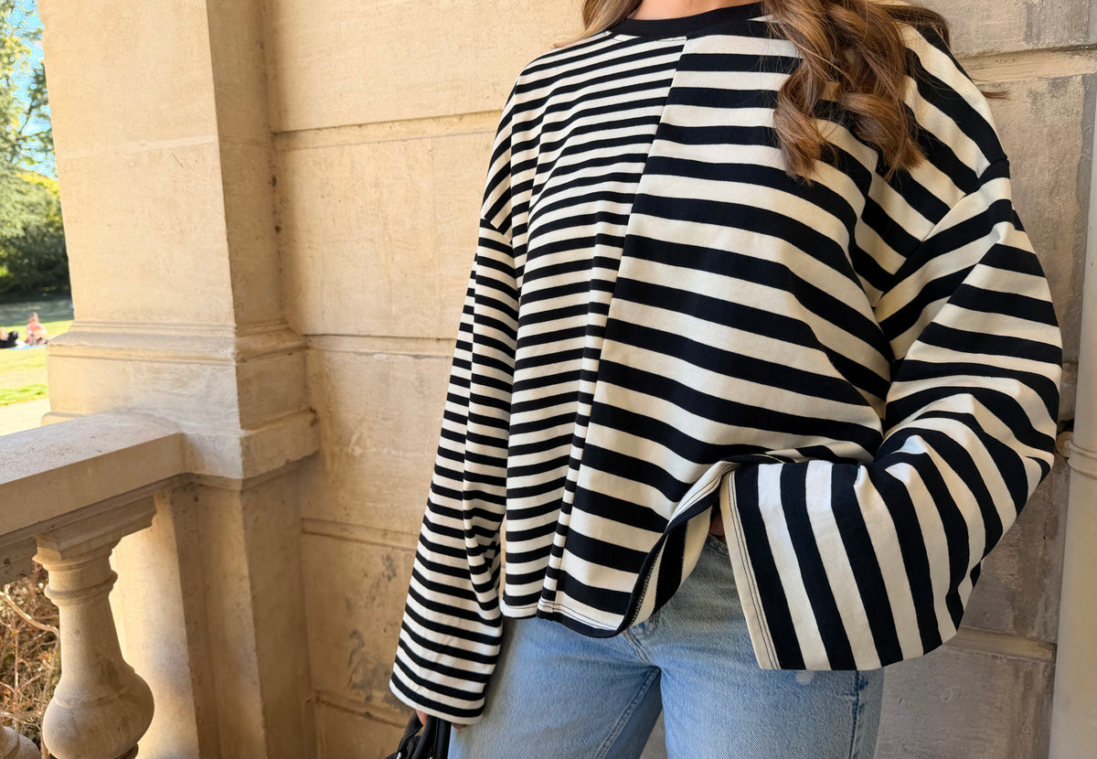 T-SHIRT MARINIÈRE MANCHES LONGUES